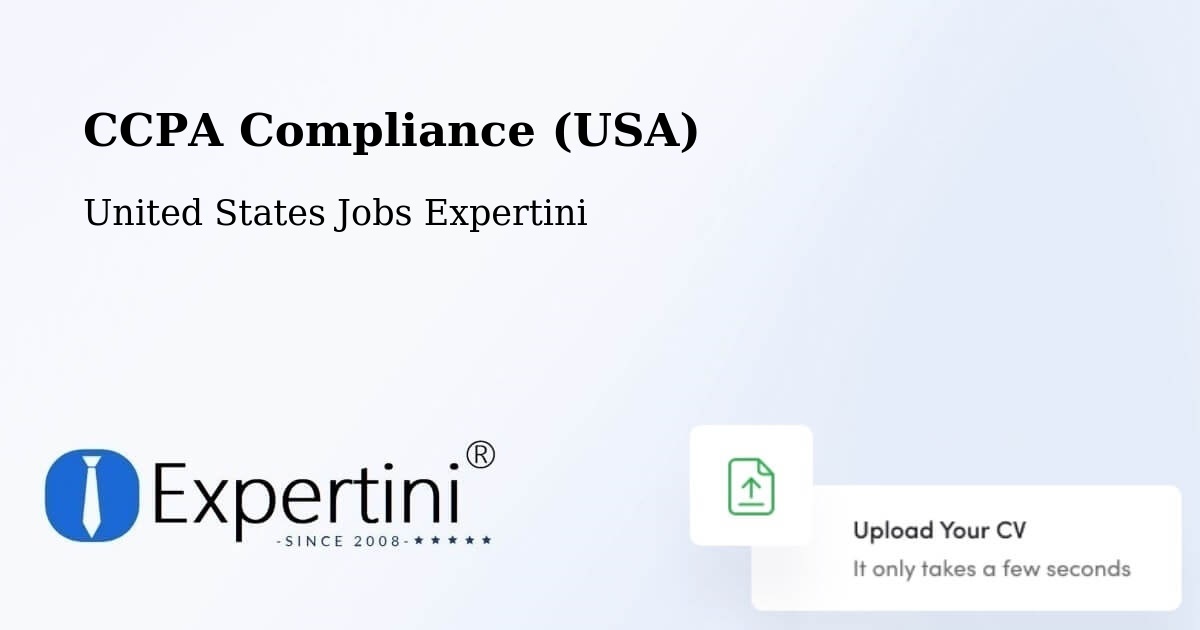 CCPA Privacy Rights & Compliance Notice – Robstown - United States Jobs Expertini